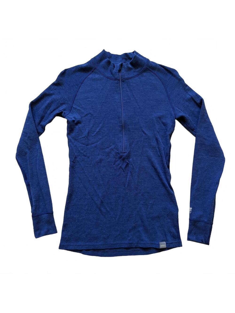 Meriwool Base Layer 100% Superfine Merino Wool Half Zip Sweater 250g Women Small